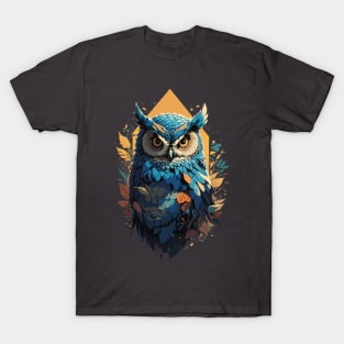 Fantasy Owl Illustration in Vector Style T-Shirt